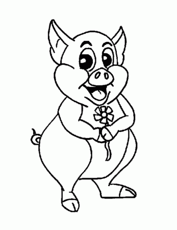 Amazing Coloring Pages: Animal coloring pages - Pig printable 