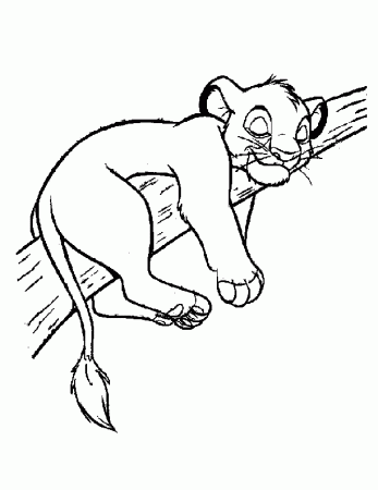 coloring pages - Cartoon » The Lion King (401) - Simba