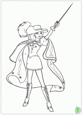 three musketeers barbie Colouring Pages (page 3)