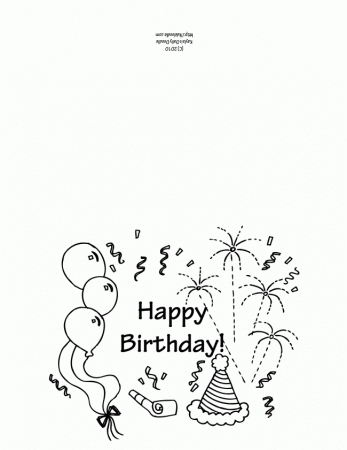 Printable birthday card coloring page | Compassion Wall