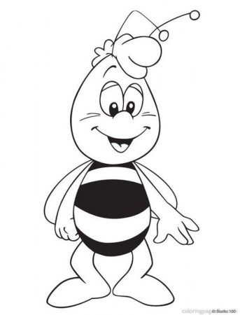 Maya The Bee | Free Printable Coloring Pages – Coloringpagesfun 