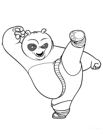 Kung fu Panda Coloring Pages