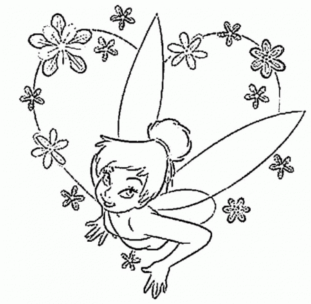 Princess Coloring Pages Tinkerbell | Online Coloring Pages