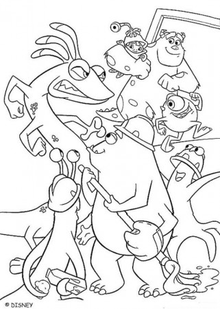 monsters inc coloring pages | Creative Coloring Pages