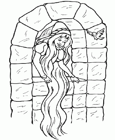 Coloring Pages Of Rapunzel