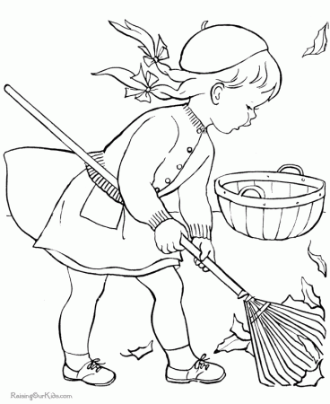 Kid coloring page for Autumn Fall Coloring Pages For Kids | Kids 