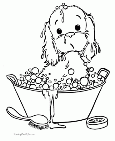 Puppy Coloring Pages Free Printable Pictures Coloring Pages For 