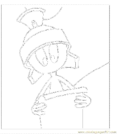 Coloring Pages Marvin The Martian 0009 (Cartoons > Others) - free 