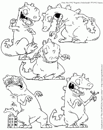 Gallery For > Rugrats Reptar Coloring Pages