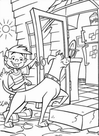 Krypto The Superdog Coming Home Coloring Page Coloringplus 192600 