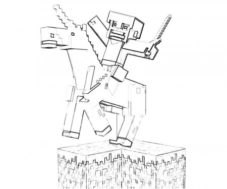 Home > Minecraft > Minecraft Character Action | Free coloring 