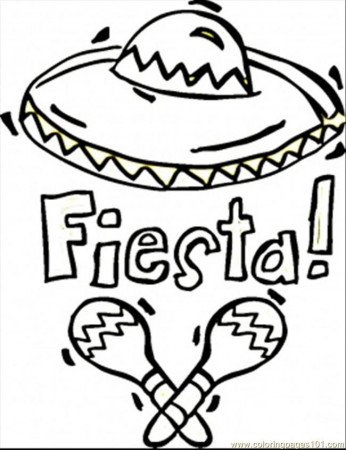 Sombrero Coloring Sheet | Free coloring pages