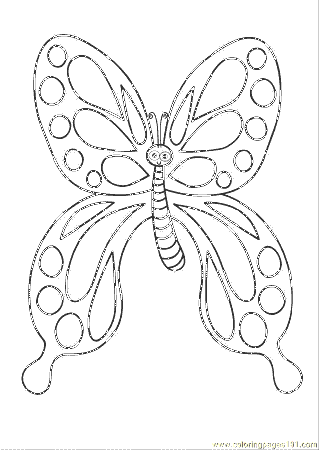 Coloring Pages Butterfly Coloring Pages (Insects > Butterfly 