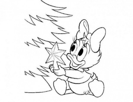 Cute Baby Daisy Christmas Star Disney Coloring Pages Pic Author Id 