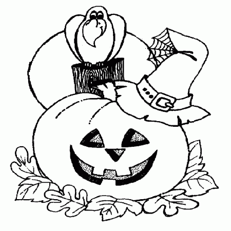 Halloween Pictures To Color For Kids | Coloring Pages For Kids 