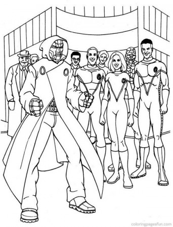 Free Fantastic Four Coloring Pages For Kids | coloring pages