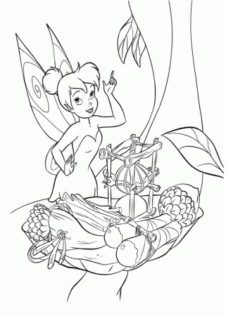 Tinkerbell Is Trying To Cook Coloring Online Super Coloring 137642 