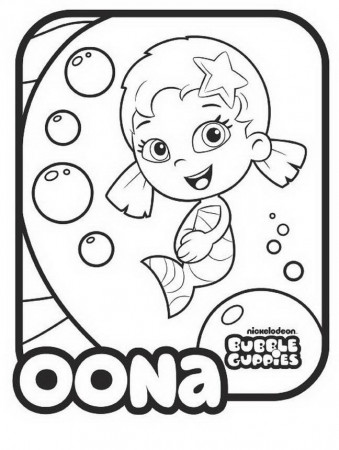 Bubble Guppies Drawings: Oona coloring ~ Child Coloring