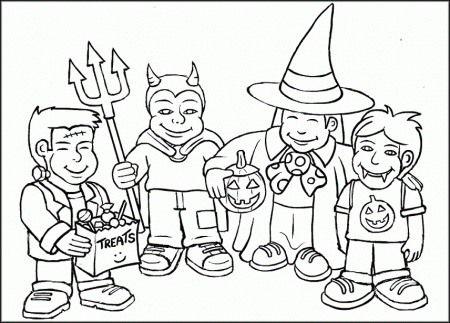 Halloween Colouring Pages For Kids Free Printables
