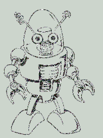 Dog Friendly Robots Coloring Pages - Robot Coloring Pages : iKids 