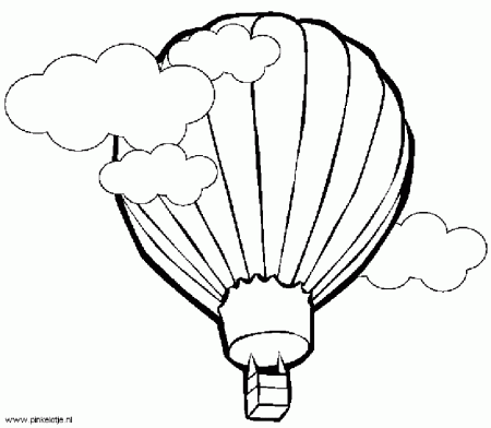 Hot air balloon Coloring Pages 7 | Free Printable Coloring Pages 
