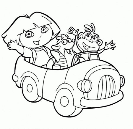 Free nickjr s dora the explorer coloring book printables