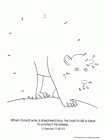One Stone Biblical Resources: Bible Animals Dot-to-Dot Coloring 