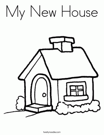 Pix For > Coloring Page House Family