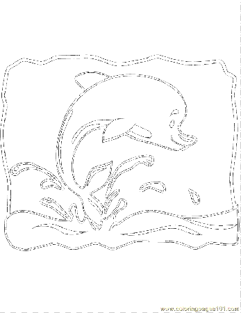 dolphin p Colouring Pages