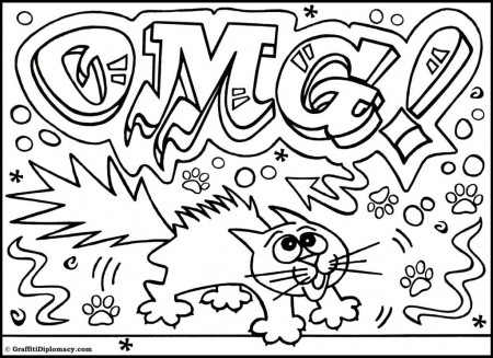 OMG Another Graffiti Coloring Book of Room Signs Graffiti Art