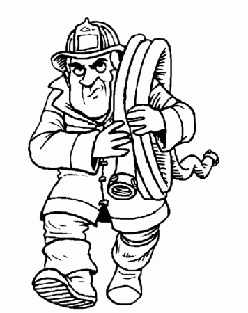 Firefighter Coloring Pages X