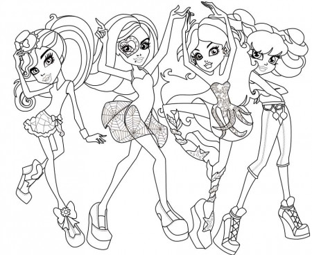 Monster High Coloring Pages (