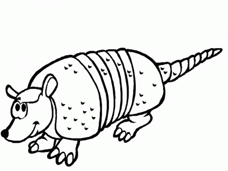 Armadillo Animals Coloring Pages & Coloring Book