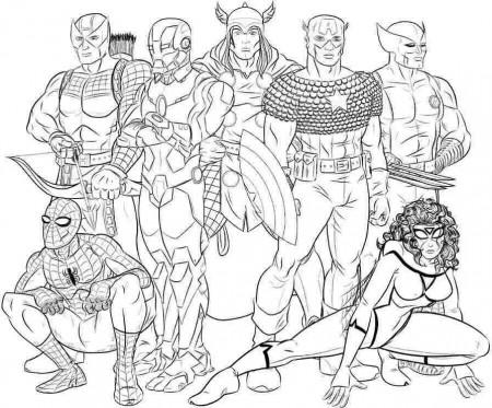 Coloring Pages Of The Avengers - Free Coloring Pages For KidsFree 