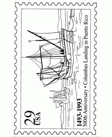 Columbus Day Coloring Pages (7) | Coloring Kids