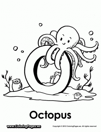 O Is For Octopus Coloring Pages 156532 Octopus Coloring Pages