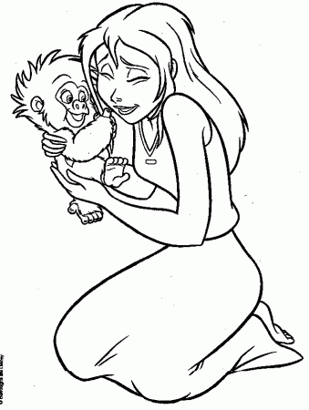 Tarzan Coloring Pages Images & Pictures - Becuo