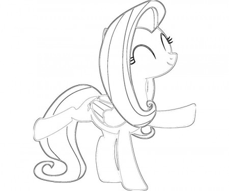 11 Fluttershy Coloring Page