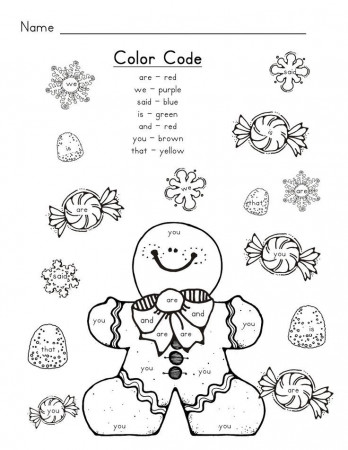 Gingerbread Man Sight Words | Class Projects, Parties, Holidays | Pin…