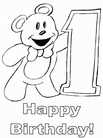 Coloring pages happy birthday - picture 9