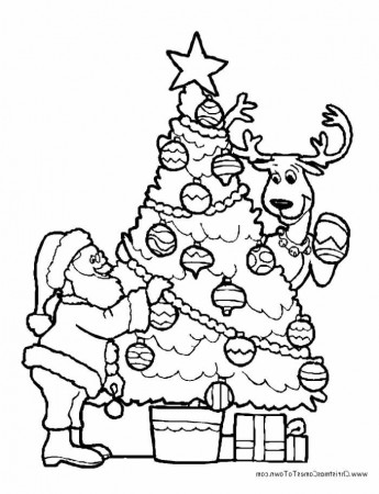 christmas coloring sheets for kids | Free Reference Images