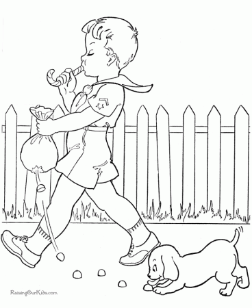 fun coloring book pictures of dog