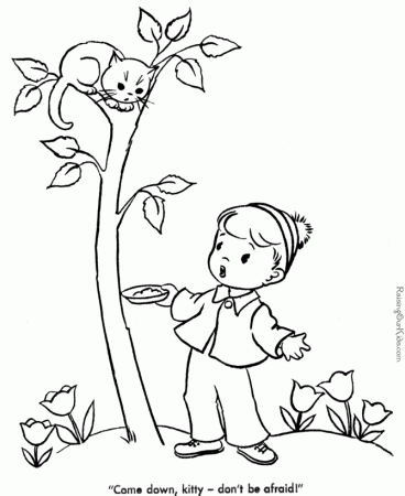 Printable Kitten Coloring Pictures