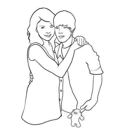 Justin Bieber Coloring Pages Girls