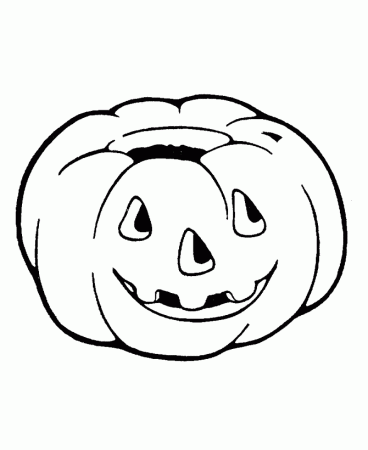 big goofy pumpkin halloween coloring page