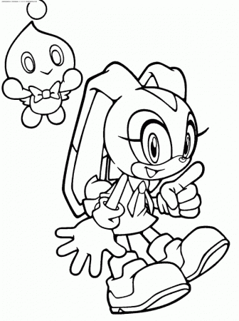 Cream The Rabbit Coloring Pages Coloring Pages For Kids Android 