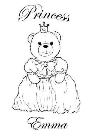 PRINCESS COLORING PAGES