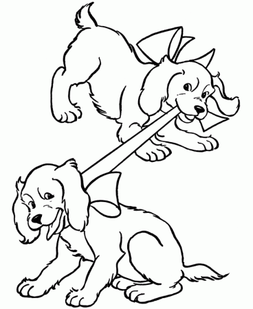 baby puppy Colouring Pages