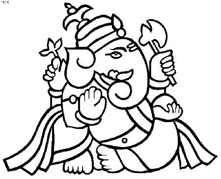 Ganesha Printable Sheets Coloring Book, Ganesha Printable Sheets 