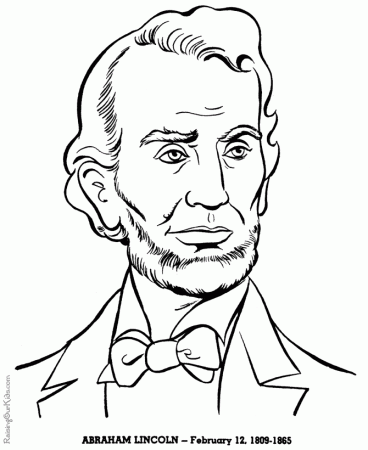 Abraham Lincoln Coloring Pages Printable